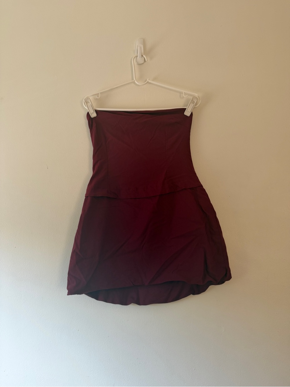 Princess Polly Strapless Mini Dress in Wine - Picture 2 of 8